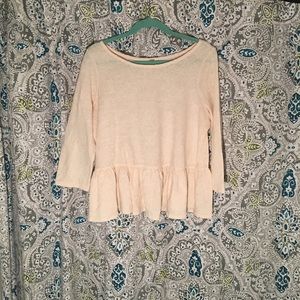 Free People Peplum Long Sleeve